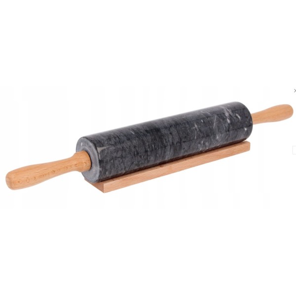 Wałek do ciasta Brunbeste BB-3240 marmurowy 46 cm z podstawką