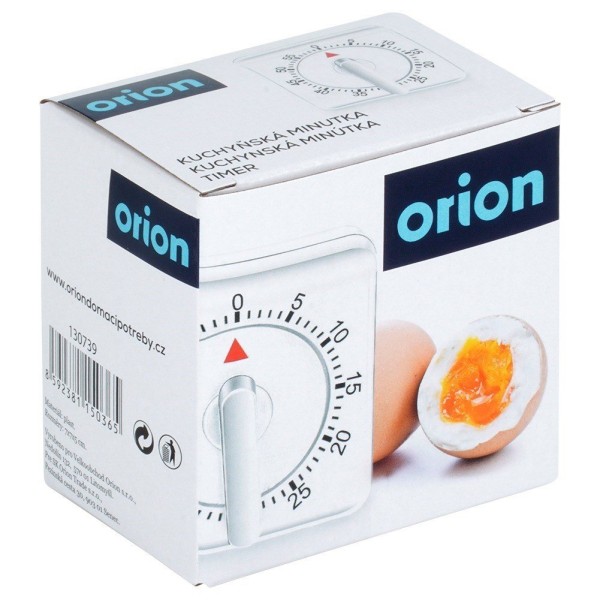 Minutnik kuchenny Orion 130739 mechaniczny ręczny 0-60 min biały