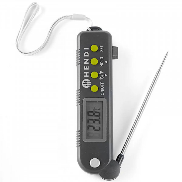Termometr gastronomiczny cyfrowy ze składaną sondą - Hendi 271308