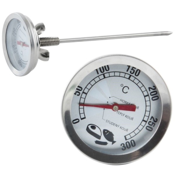 Termometr kuchenny Orion 152849 do wędzarni stalowy z sondą 16 cm