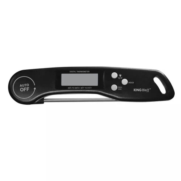 Termometr kuchenny Kinghoff KH-1669 elektroniczny do potraw LCD -50-300°C Czarny
