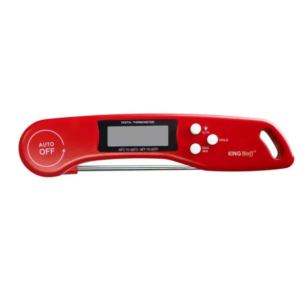 Termometr kuchenny Kinghoff KH-1670 elektroniczny do potraw LCD czerwony -50-300°C