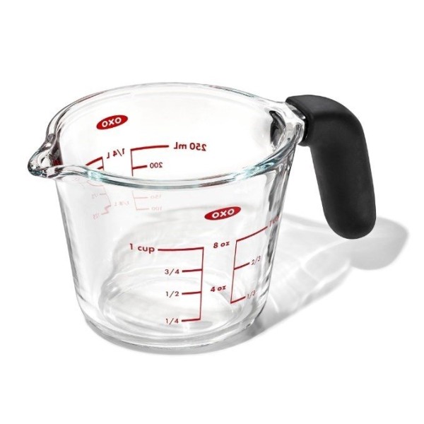 Мірний графин OXO Good Grips 0,25 л, скляний — для точного відмірювання рідин під час готування