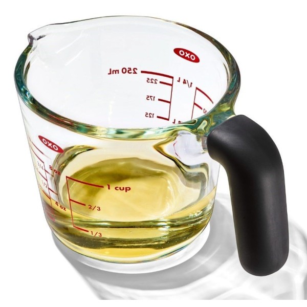 Мірний графин OXO Good Grips 0,25 л, скляний — для точного відмірювання рідин під час готування
