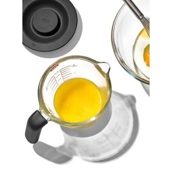 Мірний глечик, OXO, Good Grips Miarka 0,5 л, скляний з кришкою — для змішування та зберігання