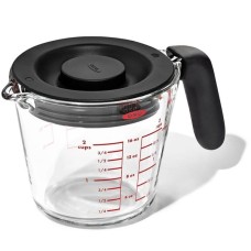 Мірний глечик, OXO, Good Grips Miarka 0,5 л, скляний з кришкою — для змішування та зберігання