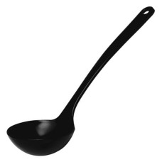 Ложка для соусів, Hendi 563557, меламін чорна 70 мл — для сервірування та подачі соусів