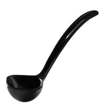 Кухонна ложка-черпак, Hendi 563649, для соусів 0.4 л, меламін, довж. 170 мм, чорна