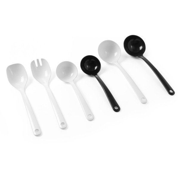 Chochla do sosów Hendi 563502, melamina biała 0,07 l