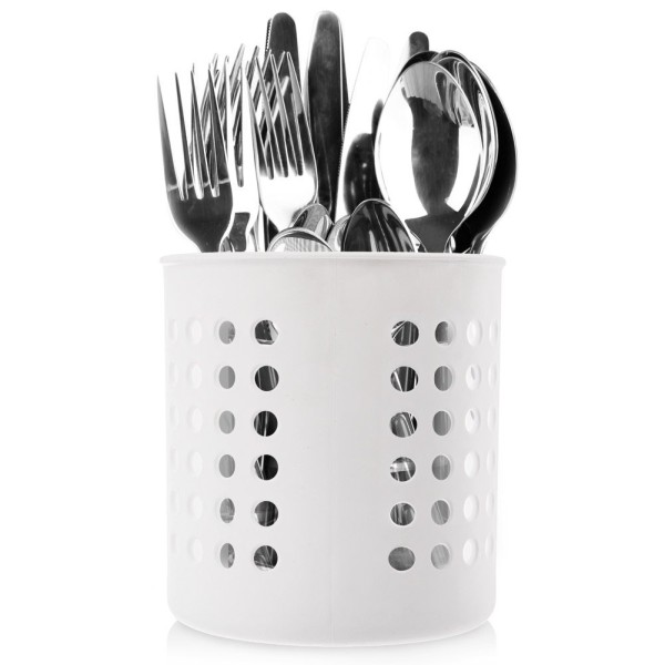 Сушарка для посуду, Orion, Ociekacz stojak 154311, білий матовий — для столових приборів та кухонного посуду