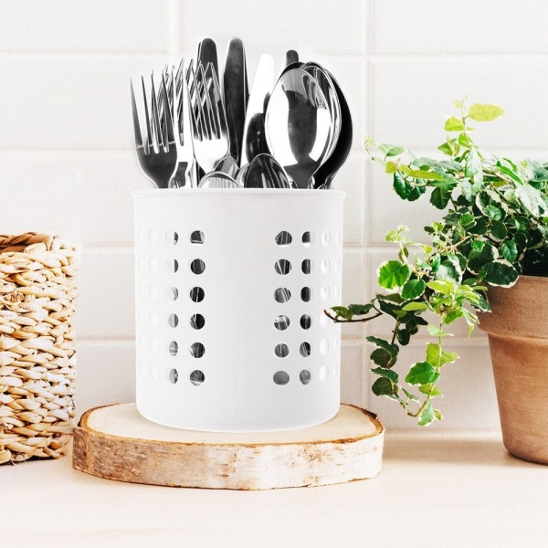 Сушарка для посуду, Orion, Ociekacz stojak 154311, білий матовий — для столових приборів та кухонного посуду