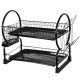 Ociekacz na naczynia Brunbeste BB-2342 2-poziomowy 56x25x39 cm do kuchni