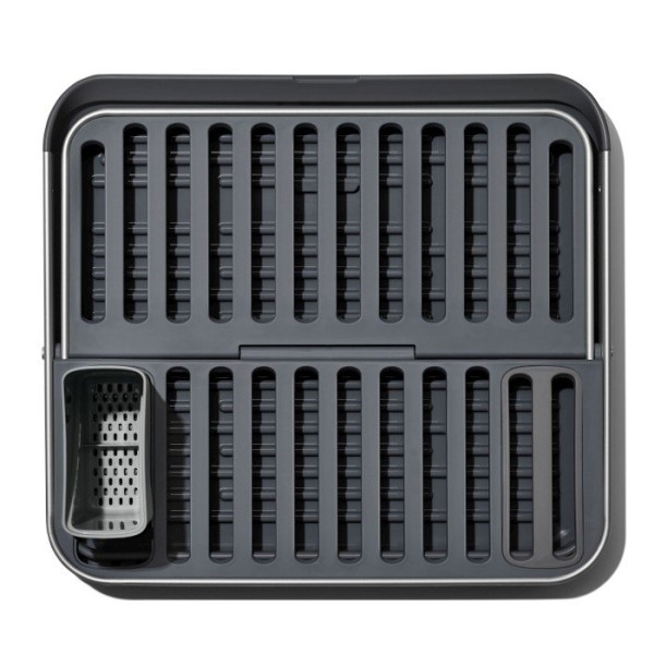 Ociekacz na naczynia OXO Good Grips X stalowy, składany do blatu