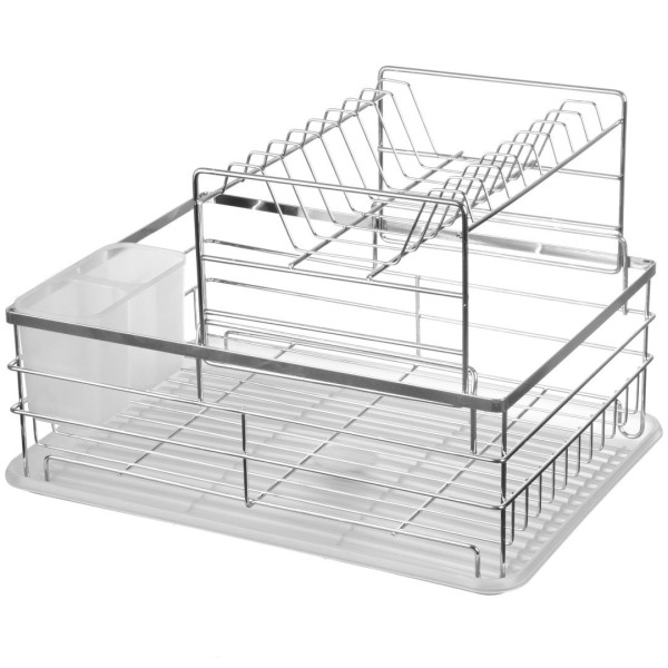 Сушарка для посуду, Brunbeste BB-3436, двоярусна 41×30×27.5 см — для сушіння тарілок і столових приборів