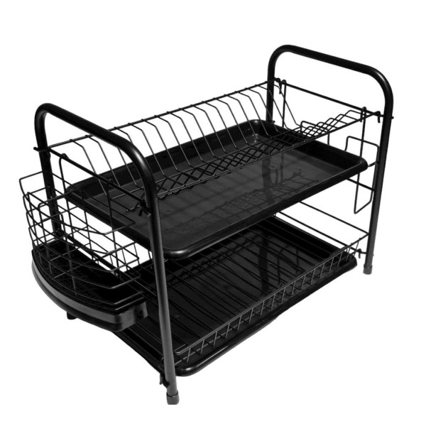 Ociekacz (сушарка для посуду), Krisberg KS-2543, 2 рівні 48×24×33 см — для сушки тарілок і столових приборів Ociekacz (сушарка для посуду), Krisberg KS-2543, 2 рівні 48×24×33 см — для сушки тарілок і столових приборів