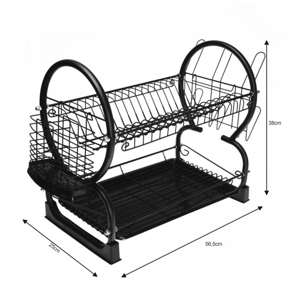 Ociekacz do naczyń KiNGHOFF KH-1500 suszarka 56x25x38 cm do kuchni