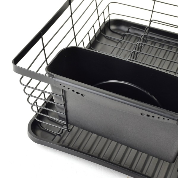 Ociekacz na naczynia Basic Kitchen 36,3x30,2x14,5 cm do suszenia sztućców i talerzy