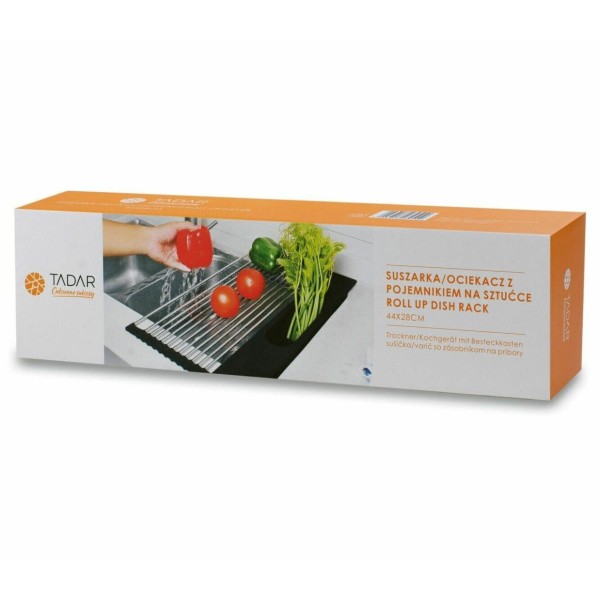 Ociekacz na zlewozmywak Tadar Roll Up TD-9510 składana kratka stalowa 44x28 cm