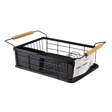 Ociekacz na naczynia Basic Kitchen 50,5x29,8x16,5 см з дерев'яними ручками для кухні