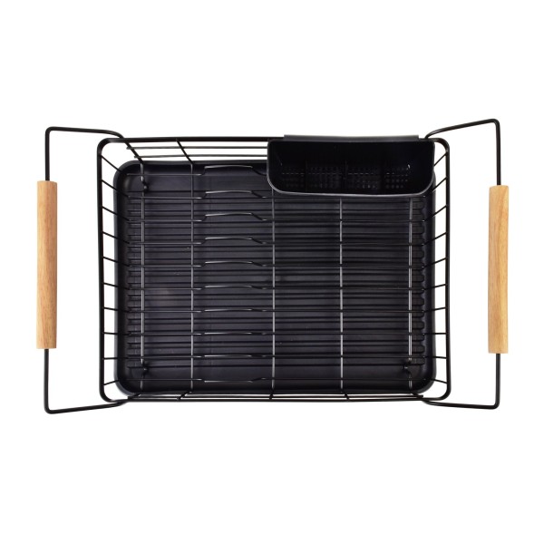 Ociekacz na naczynia Basic Kitchen 50,5x29,8x16,5 см з дерев'яними ручками для кухні