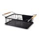 Ociekacz na naczynia Basic Kitchen 50,5x29,8x16,5 см з дерев'яними ручками для кухні