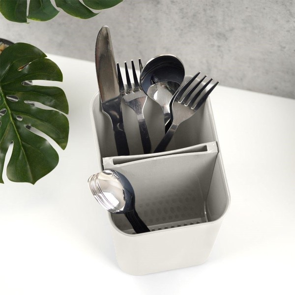 Оцеквач для столових приборів, VILDE 229046-P, універсальний органайзер попелястий (для сушіння)
