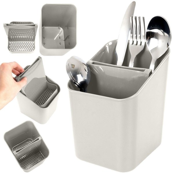 Оцеквач для столових приборів, VILDE 229046-P, універсальний органайзер попелястий (для сушіння)