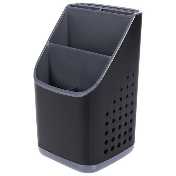 Сушарка для столових приладів VILDE 229074, універсальна чорна — для кухні та миття посуду