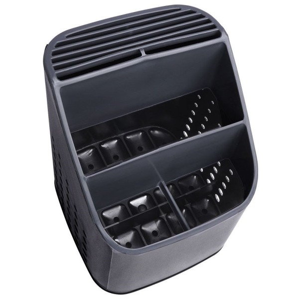 Сушарка для столових приладів VILDE 229074, універсальна чорна — для кухні та миття посуду