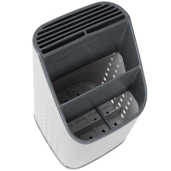 Органайзер для столових приборів VILDE 229013, універсальний сушитель для кухні, сірий