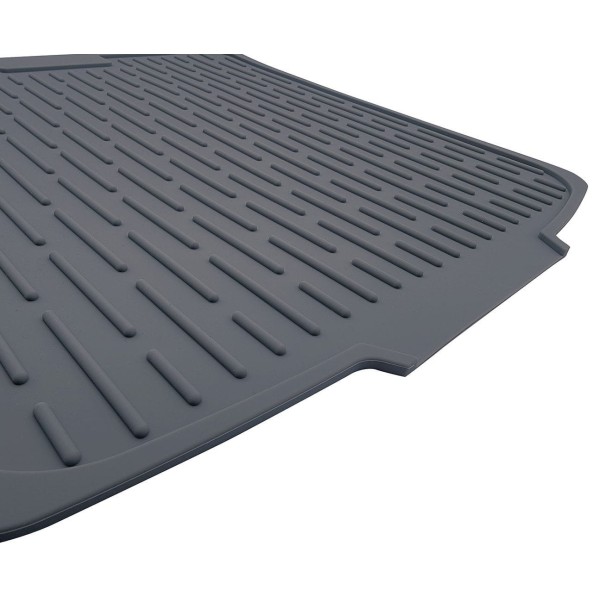 Килимок для сушіння посуду, Kinghoff KH-1905, силіконовий 46×40 см, сірий (для кухні, стільниці)