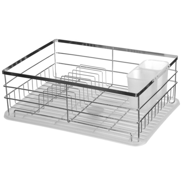 Сушарка для посуду, BRUNBESTE BB-3435, металева стояча 43×32×14 см — для кухонного сушіння посуду