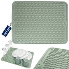 Килимок для сушіння посуду, ORION 155209, гумовий зелений 40×30.5 см — для кухонної сушіння на робочому столі