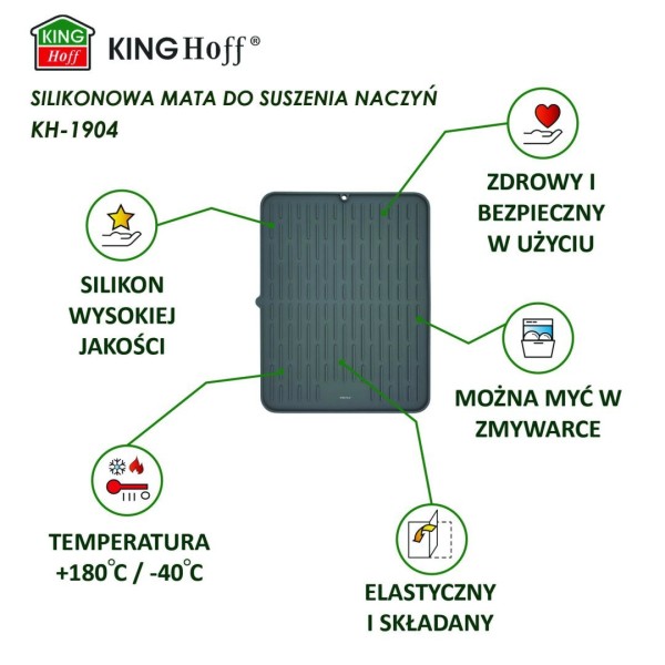 Mata do suszenia naczyń Kinghoff KH-1904 (42 x 33 cm)
