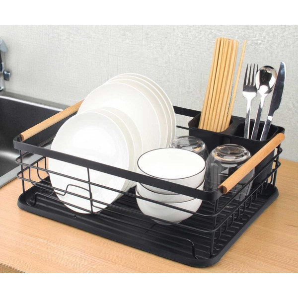 SUSZARKA DO NACZYŃ Z OCIEKACZEM I TACĄ E-8056