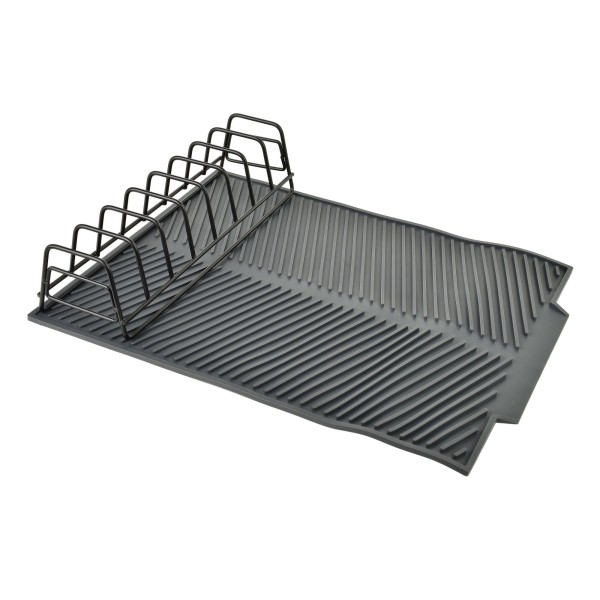 Ociekacz na naczynia Modern Kitchen silikonowy ze stelażem 43x33x8 cm