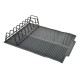 Ociekacz na naczynia Modern Kitchen silikonowy ze stelażem 43x33x8 cm