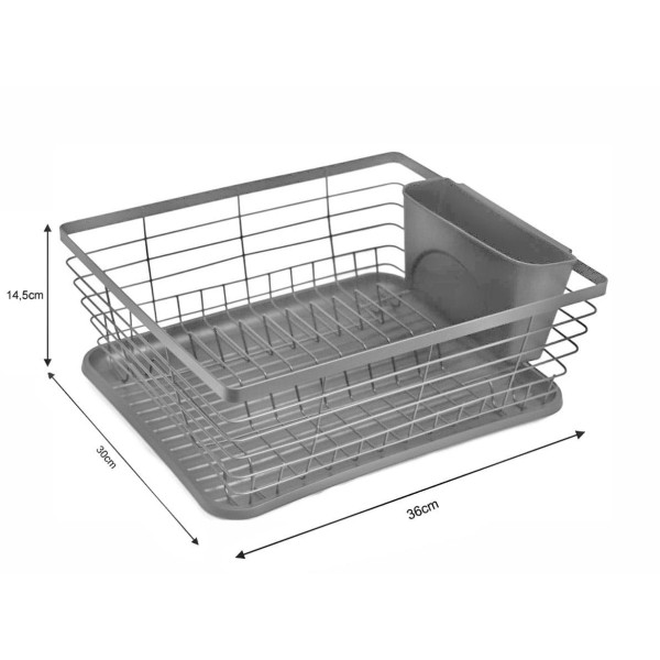 Ociekacz na naczynia Kinghoff KH-1715 Suszarka 36x30x14,5 cm do kuchni