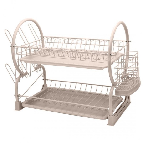 Сушарка для посуду, SUSZARKA, двоярусна 4029 з піддоном і ociekaczem для кухні
