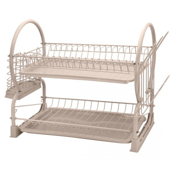 Сушарка для посуду, SUSZARKA, двоярусна 4029 з піддоном і ociekaczem для кухні