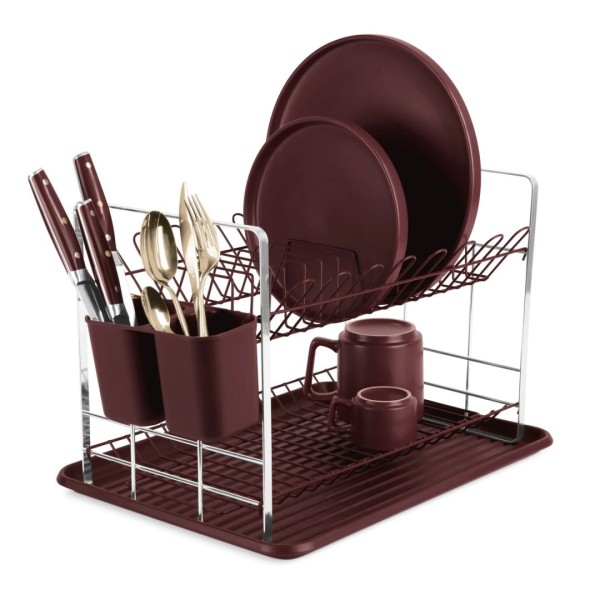 Сушарка для посуду, BerlingerHaus Leonardo BH-8594, з ociekaczem — для кухні, стійка для тарілок і столових приборів