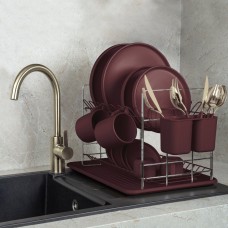 Сушарка для посуду, BerlingerHaus Leonardo BH-8594, з ociekaczem — для кухні, стійка для тарілок і столових приборів