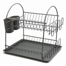 Сушарка для посуду Brunbeste BB-3565, для стільниці, 32×32×26 см, сірий