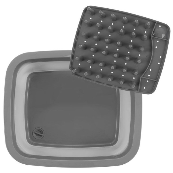 Стійка сушарка для посуду, Orion 720809, складна силіконова 37×31,5×14,5 см (для кухні, стіл)