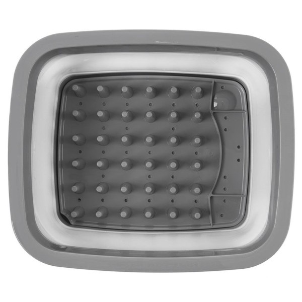 Стійка сушарка для посуду, Orion 720809, складна силіконова 37×31,5×14,5 см (для кухні, стіл)