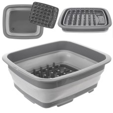 Стійка сушарка для посуду, Orion 720809, складна силіконова 37×31,5×14,5 см (для кухні, стіл)