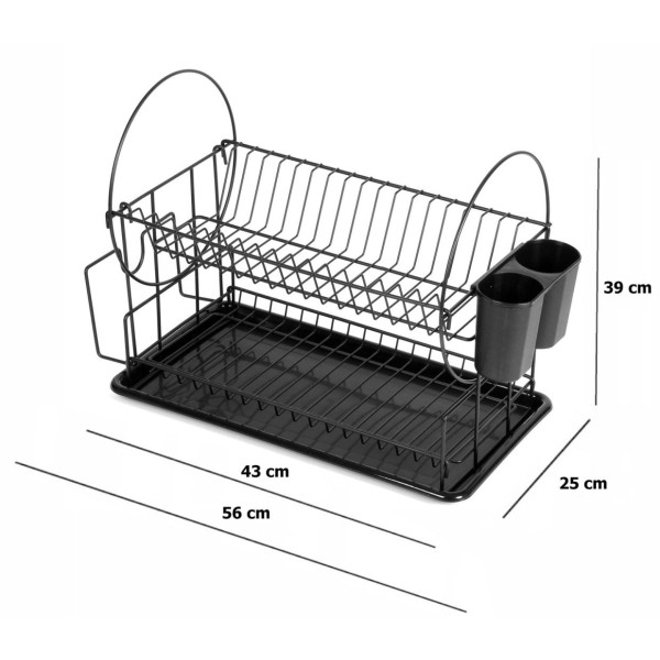 Ociekacz na naczynia Brunbeste BB-3400 2-poziomowy 56x25x39 cm