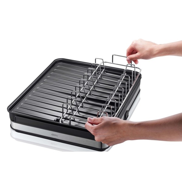 Сушарка для посуду GEFU Smartline, настільна — для швидкого сушіння тарілок і столових приборів