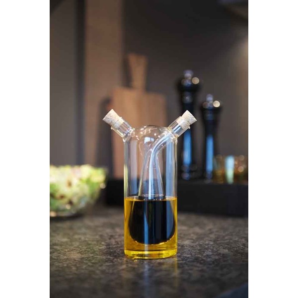 Butelka na ocet i oliwę Leonardo cylindryczna, pojemnik do kuchni