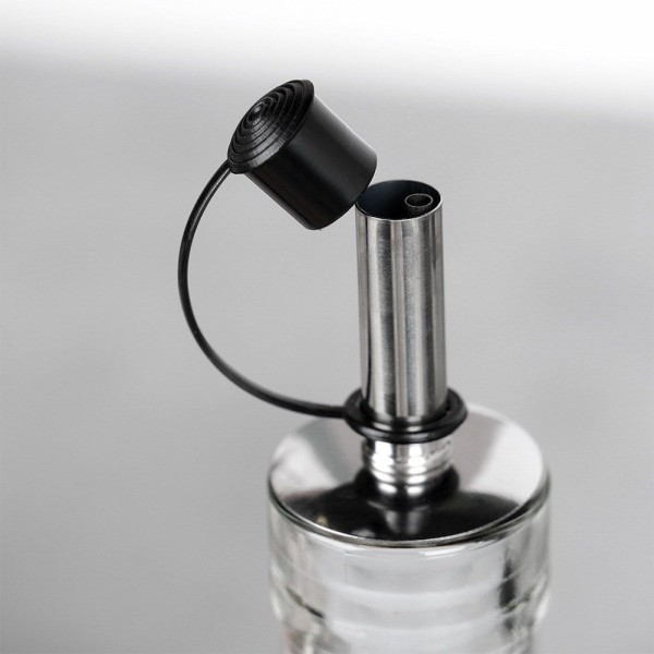 Butelka na oliwę i ocet VILDE 229128 czarna szklana 300 ml 2 szt.